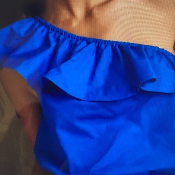 Brand New Banana Republic-XXS One Shoulder Ruffle Top - Picture 4 of 4